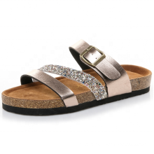 Stock beach eva shoes cork sole women flat sandals